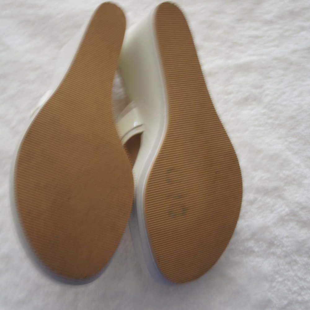 Coach beige cream platform sandals size 10 - Picture 4 of 9
